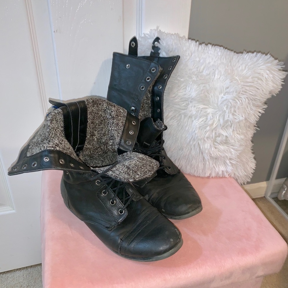 Madden Girl Combat Boots